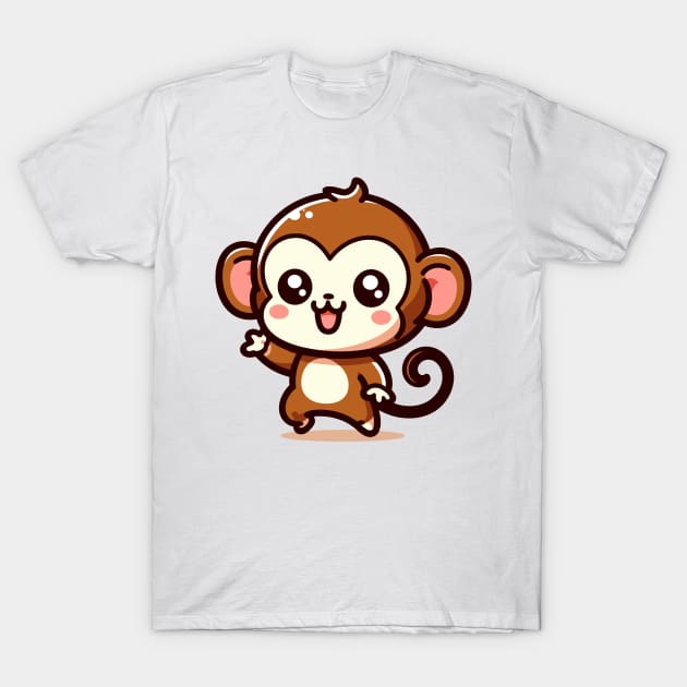 happy monkey T-Shirt by rollout578